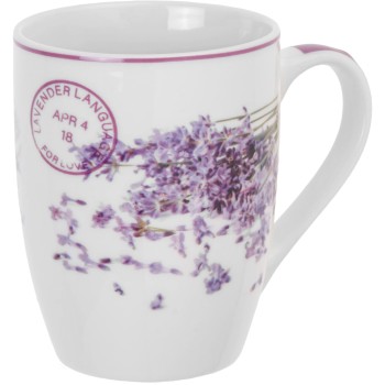 Кружка керамическая, 360 мл., LAVENDER-4, PERFECTO LINEA