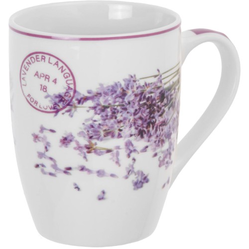 Кружка керамическая, 360 мл., LAVENDER-4, PERFECTO LINEA