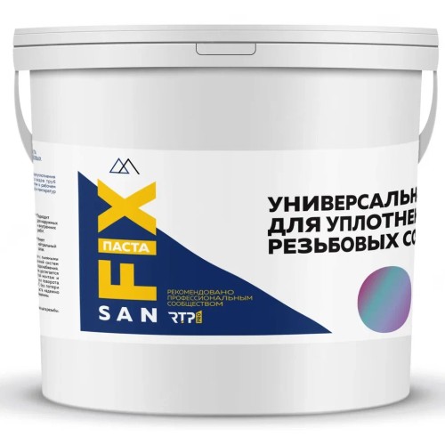 Паста уплотнительная, универсальная, 450 мл., ведро, графит, SANFIX