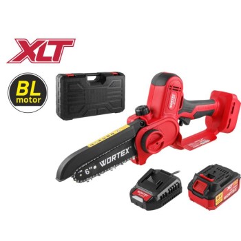 Аккум. мини-пила WORTEX CEC 2518-2 ALL1 XLT SET БЕСЩЕТ., 18 В, 15 см