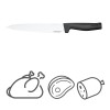 Нож разделочный 22 см Hard Edge Fiskars
