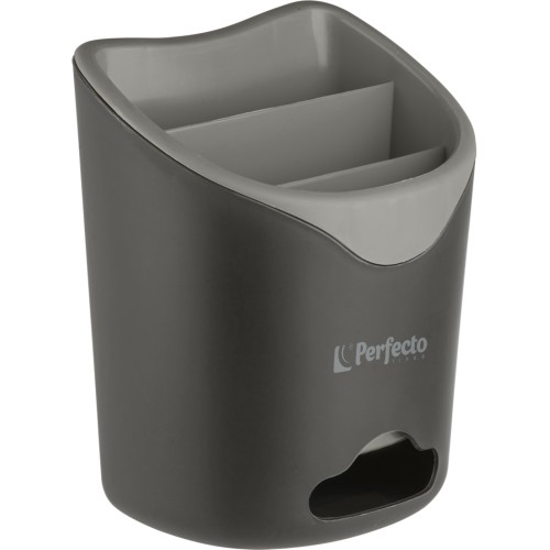 Подставка для столовых приборов, серая, PERFECTO LINEA