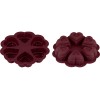 Форма для выпечки, силиконовая, круглая на 6 сердец, 25 х 4.5 см, BURGUNDY, PERFECTO LINEA