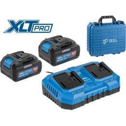 Набор аккумулятор 2х4 А*ч и зарядное устройство 2х4 А BULL XLTpro SET