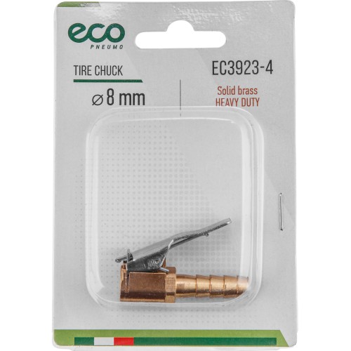 Наконечник для подкачки шин (елочка 8 мм, латунь) ECO
