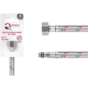 Подводка гибкая, SUS, иголка м10 короткая - гайка 1/2