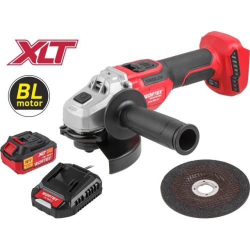 Аккум. углошлифмашина WORTEX CAG 1812-2 E, 125 мм