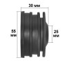 Манжета переходная D50x25 черная AV Engineering