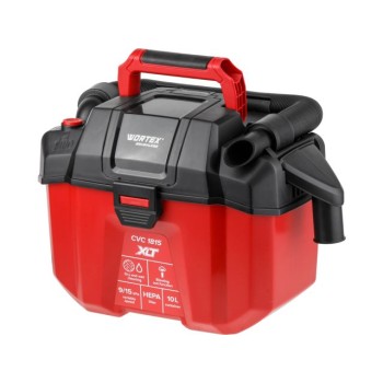 Аккум. пылесос WORTEX CVC 1815 ALL1 XLT SOLO БЕСЩЁТ., 18 В, 9-15 кПа, 10 л, строительный
