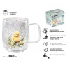Кружка стеклянная с двойными стенками, 380 мл, серия EASTER-2, PERFECTO LINEA