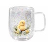 Кружка стеклянная с двойными стенками, 380 мл, серия EASTER-2, PERFECTO LINEA