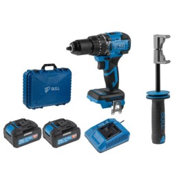 Аккум. дрель-шуруповерт BULL SR 1806 R-series XLTpro БЕСЩЕТ., Удар., 18 В, 80 Н*м, 2х4 А*ч