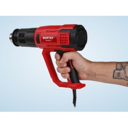 Термовоздуходувка WORTEX HG 6122 T + набор сопл 2000 Вт, 3 режима., 60-600 °С