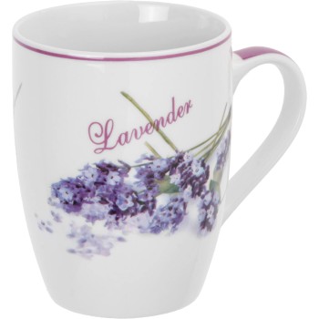 Кружка керамическая, 360 мл., LAVENDER-3, PERFECTO LINEA