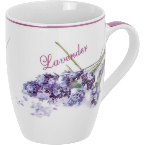 Кружка керамическая, 360 мл., LAVENDER-3, PERFECTO LINEA