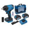 Аккум. ударный гайковерт BULL SC 1804 Xcase, XLTpro, БЕСЩЕТ., 18 В, 400 Н*м, 1/2