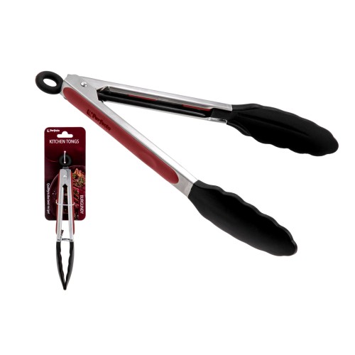 Щипцы кулинарные, силиконовые, 23 см, BURGUNDY, PERFECTO LINEA
