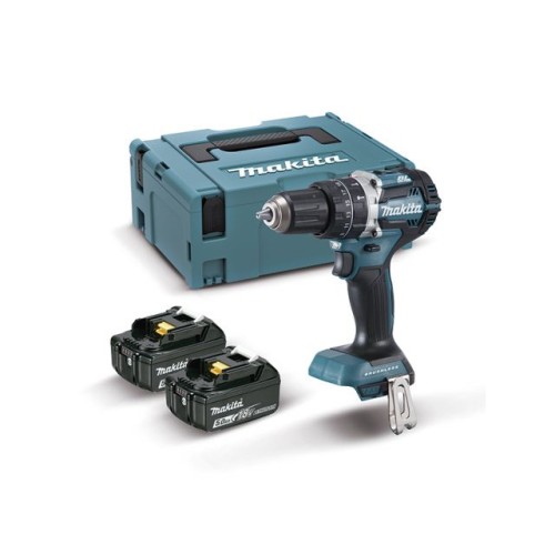 Аккум. ударная дрель-шуруповерт MAKITA LXT DHP 484 RTJ