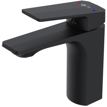 Смеситель для умывальника (Lt) D35, серия WIN (black) AV Engineering