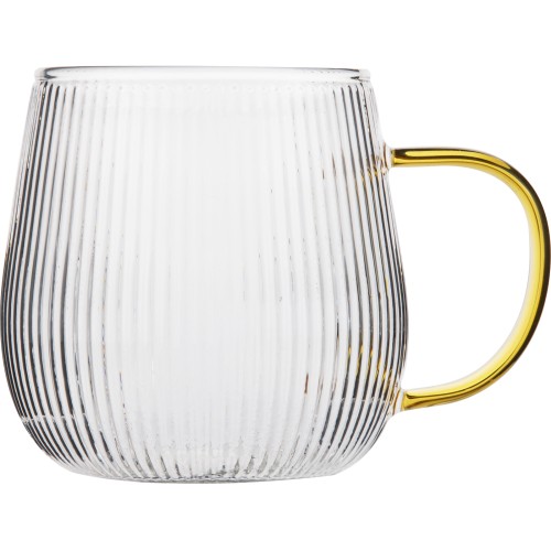 Кружка стеклянная, 400 мл, серия ARIA GOLDEN, PERFECTO LINEA 