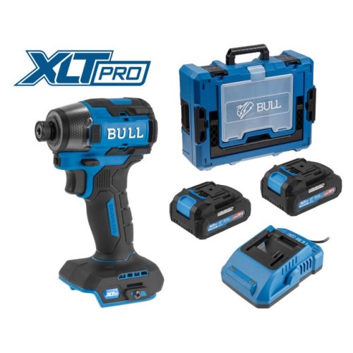 Аккум. ударный гайковерт/винтоверт BULL CID 2218, 220 Н*м, 2х4 А*ч
