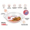Форма из жаропрочного стекла, 1.0 л, круглая, 255х223х43 мм, PERFECTO LINEA