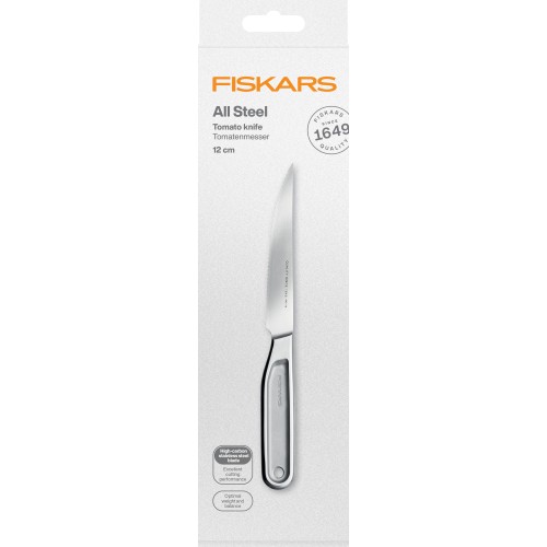 Нож для томатов 12 см цельнометаллический All Steel Fiskars
