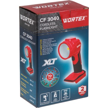 Аккум. фонарь светодиодный WORTEX CF 3040 в кор.  ALL1 XLT SOLO., 18 В, 300 Лм