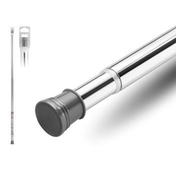 Карниз раздвижной алюминиевый 2,0 м, серебро, PERFECTO LINEA