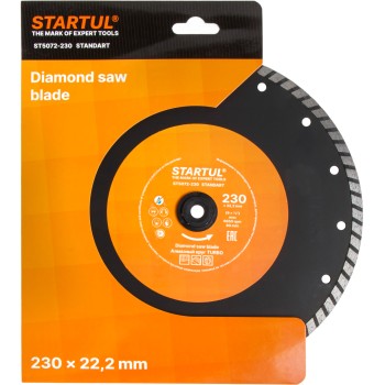 Алмазный круг 230х22 мм универс. Turbo STARTUL STANDART