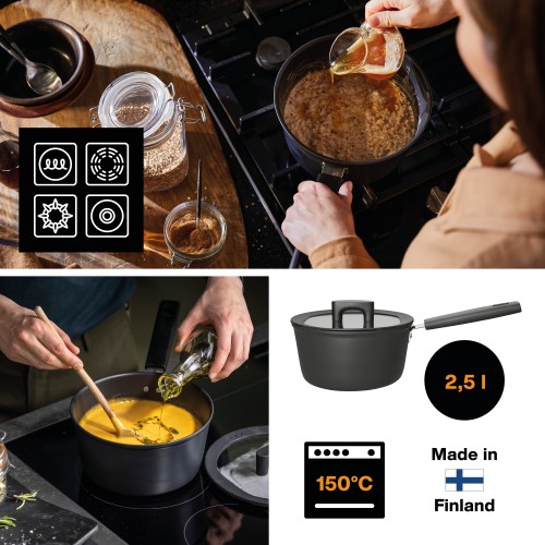 Соусник с крышкой 2,5л Hard Face FISKARS