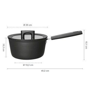 Соусник с крышкой 2,5л Hard Face FISKARS