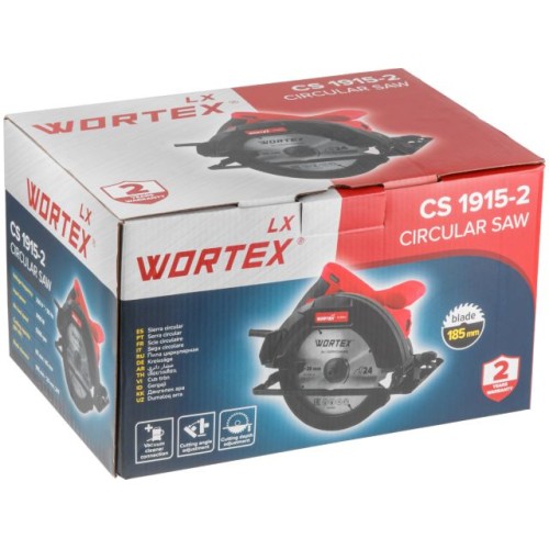 Циркулярная пила WORTEX LX CS 1915-2 1400 Вт, 185х20х24Т
