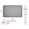 Коврик влаговпитывающий, 50х80 см, серия DIATOMITE, grey abstract, PERFECTO LINEA