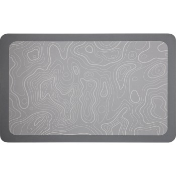 Коврик влаговпитывающий, 50х80 см, серия DIATOMITE, grey abstract, PERFECTO LINEA