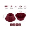 Форма для выпечки, силиконовая, кекс, 24 х 10.5 см, BURGUNDY, PERFECTO LINEA