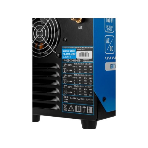 Инверторный аппарат аргонодуговой сварки SOLARIS TIG-225P AC/DC