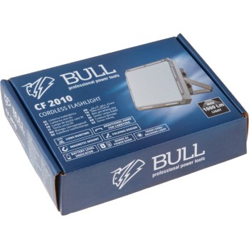 Фонарь светодиодный аккумуляторный BULL CF 2010 в кор. 200-1000 Лм, 10+ режимов, магнит