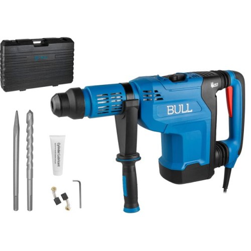Перфоратор BULL BH 5001 1500 Вт, 50 мм, 2 реж. + 1 зуб., 1 сверло, SDS-max, рег. об