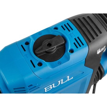 Перфоратор BULL BH 5001 1500 Вт, 5-15 Дж, 50 мм, 2 реж. + 1 зуб., 1 сверло, SDS-max, рег. об
