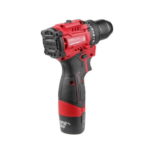 Аккум. дрель-шуруповерт WORTEX LX BD 1220 DLi 12В, 30 Нм, 2*1.5 Ач, патрон 10 мм