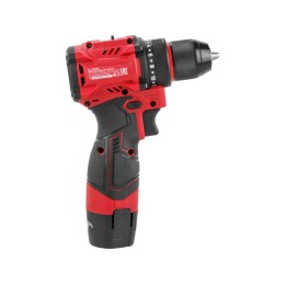 Аккум. дрель-шуруповерт WORTEX LX BD 1220 DLi 12В, 30 Нм, 2*1.5 Ач, патрон 10 мм, бесщёт.