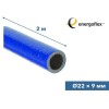 Теплоизоляция для труб ENERGOFLEX SUPER PROTECT синяя 22/9-2м