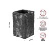 Стакан для зубных щеток STONEWAVE, черный, PERFECTO LINEA