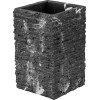 Стакан для зубных щеток STONEWAVE, черный, PERFECTO LINEA