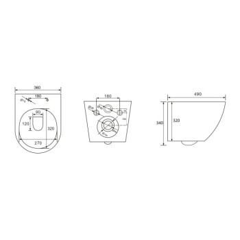 Унитаз подвесной AV Engineering, COMFORT X