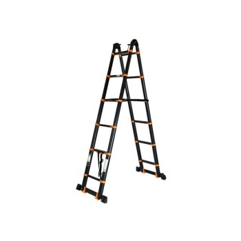 Лестница телескопическая 2-х секц. алюм. 210/420см, 2х5 ступ. 14,8кг BLACK LINE STARTUL (ST9932-042)