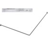 Карниз угловой алюминиевый 1,7x0,7 м, серебро, PERFECTO LINEA