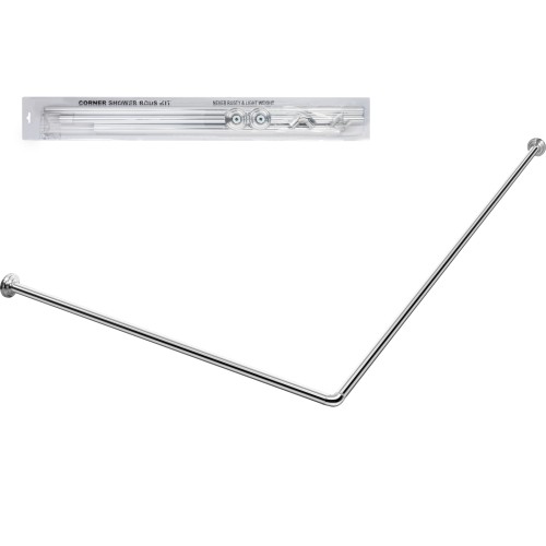 Карниз угловой алюминиевый 1,7x0,7 м, серебро, PERFECTO LINEA