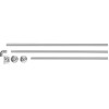 Карниз угловой алюминиевый 1,7x0,7 м, серебро, PERFECTO LINEA